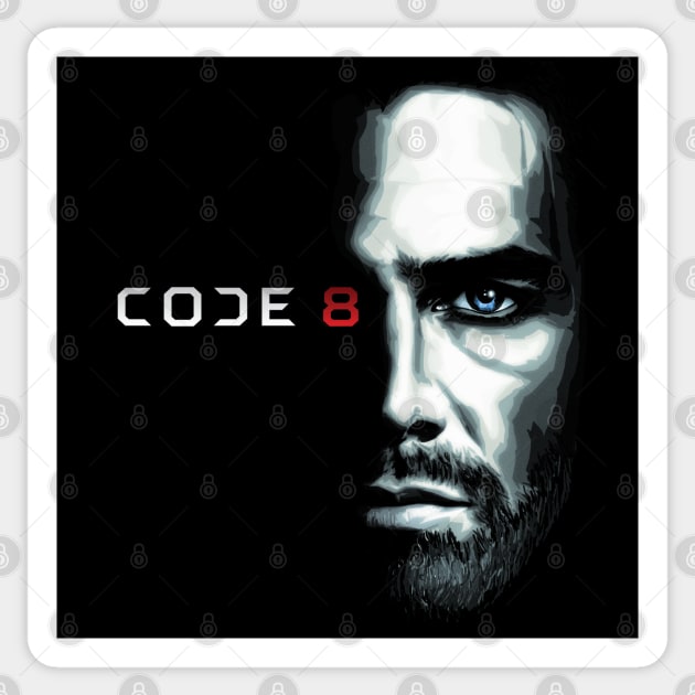 CODE 8 - In The Shadows Sticker by artofbriancroll